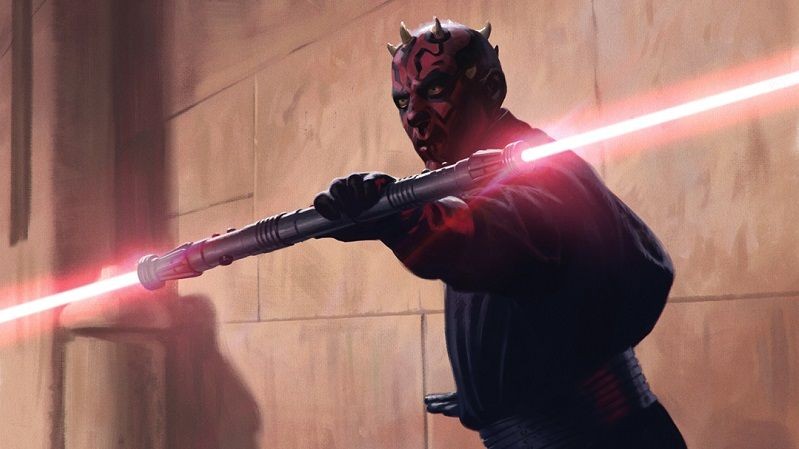 darth maul double bladed lightsaber