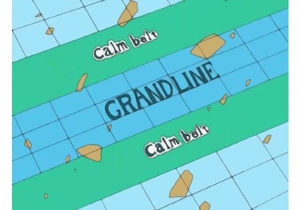 calm belt grand line map one piece