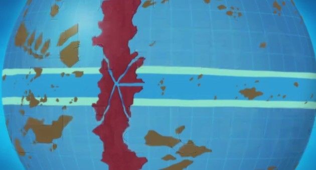 One Piece Map Red Line