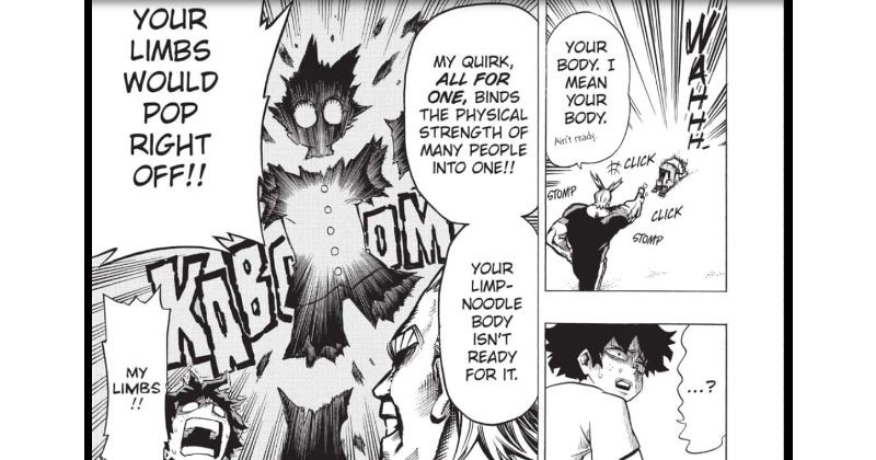 My Hero Academia 2 All Might Deku Izuku Midoriya One for All quirk training