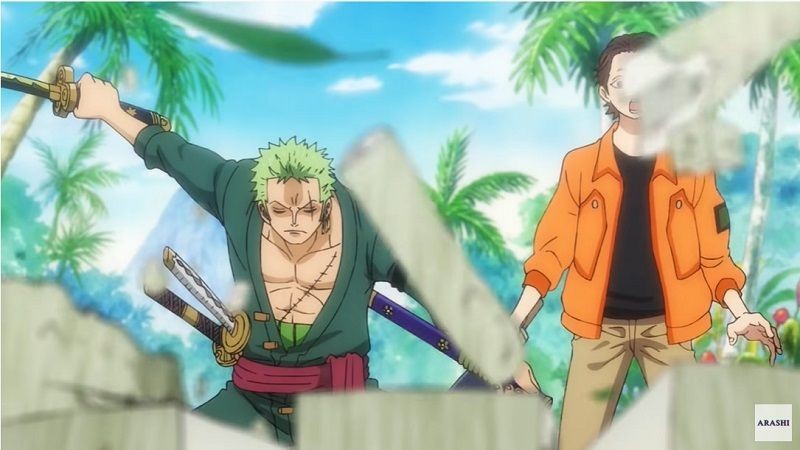 Unik! Pedang Enma Zoro Malah Dianimasikan di Video Klip Arashi Duluan!