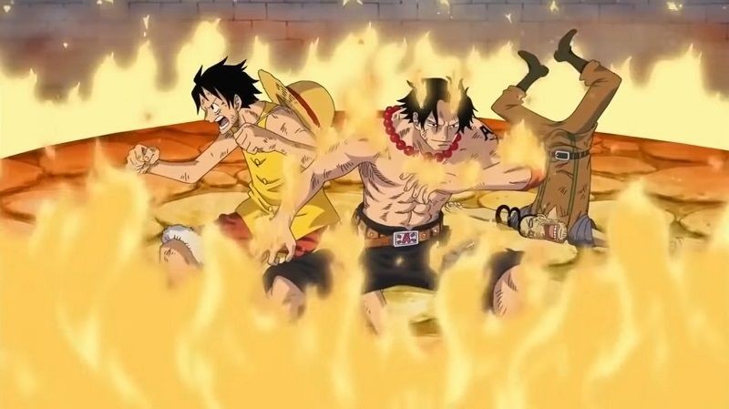 one piece - luffy dan ace