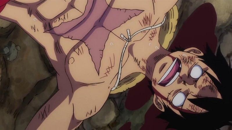 one piece - knocked out luffy.jpg
