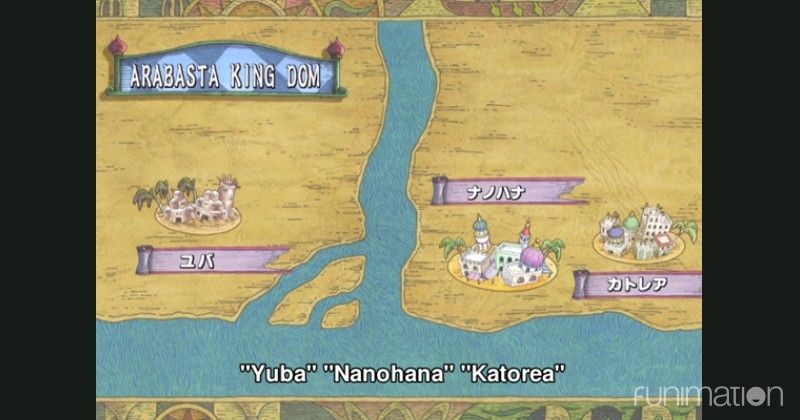 alabasta kingdom map one piece