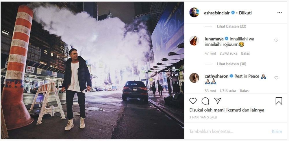 13 Ucapan Belasungkawa dari Rekan Artis untuk Mendiang Ashraf Sinclair