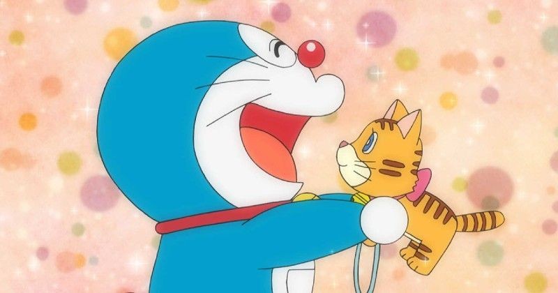 doraemon in love with a toy cat