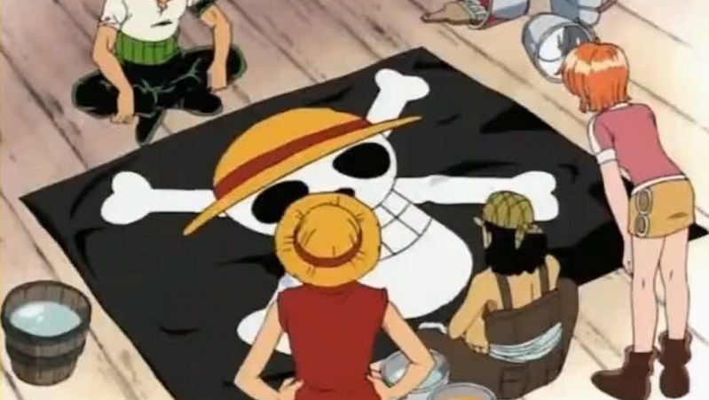 topi jerami - usopp bendera