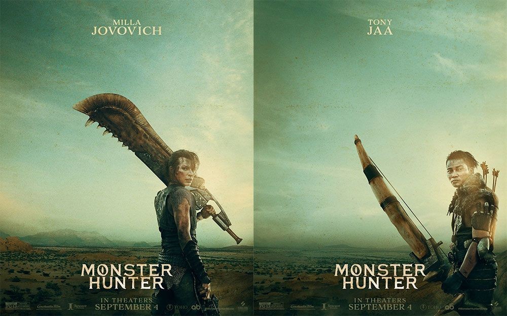 Poster Monster Hunter Tampilkan Milla Jovovich dan Tony Jaa Bersenjata
