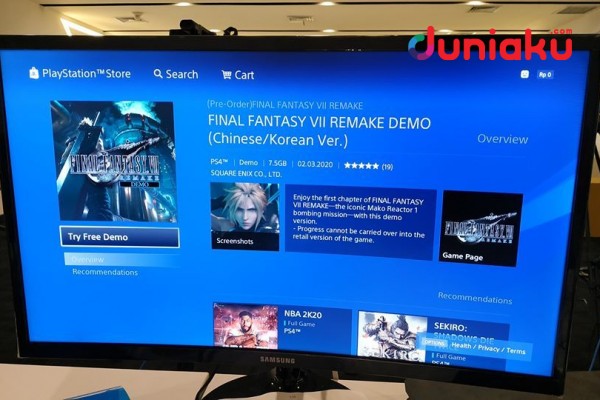Demo Final Fantasy VII Remake Sudah Bisa Kamu Download di PS4!