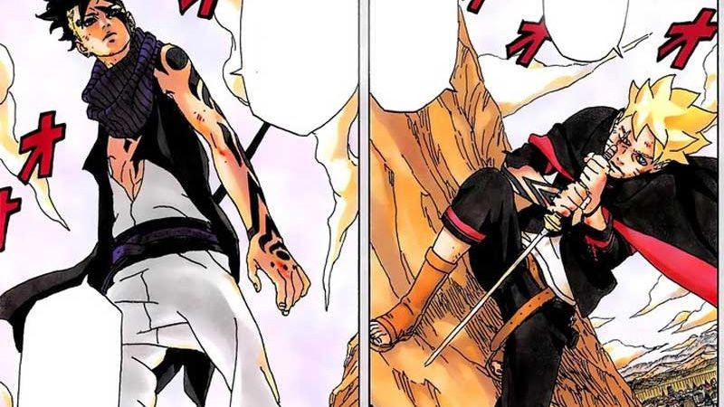 Jubah Sasuke yang dipakai Boruto Beda Warna di Anime dan Manga