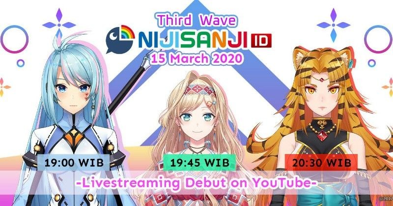 Nijisanji ID Wave 3 Bakal Siaran Tanggal 15 Maret, Ini Jadwalnya!