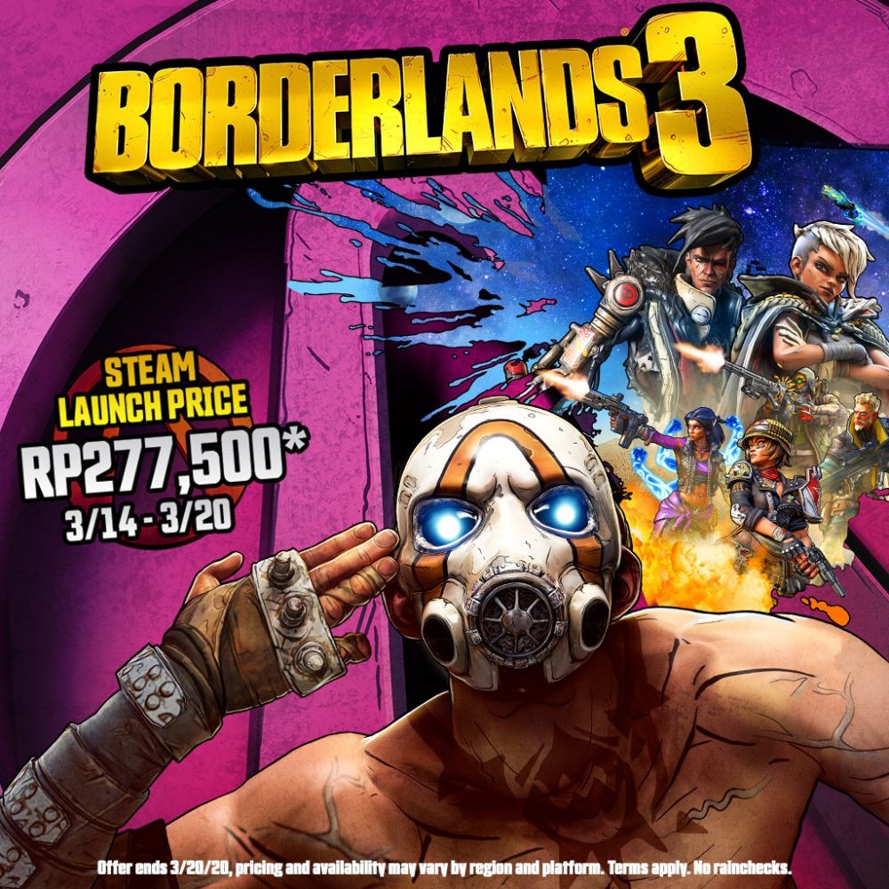 2K Akhirnya Merilis Borderlands 3 di Steam! Sajikan Update Terkini Lho