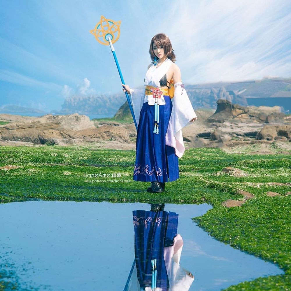 10 Potret HaneAme, Cosplayer Aerith Gainsborough Keren dari Taiwan!