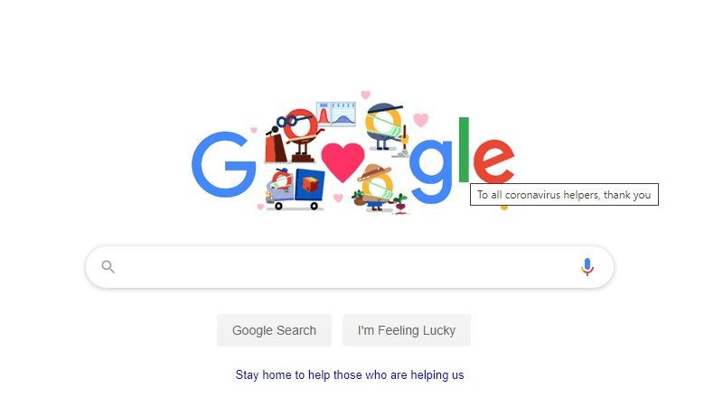 Google Hargai Pejuang COVID-19 di Doodle Thank You Coronavirus Helpers