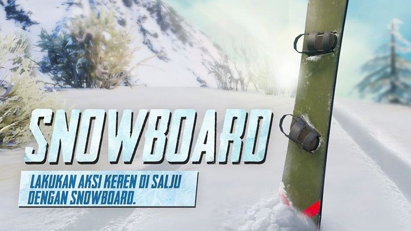 pubg mobile arctic mode snowboard
