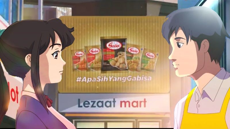 Sasa Menampilkan Iklan Bergaya Anime yang Memukau