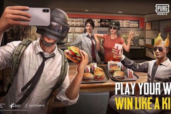 Dapatkan Skin Gratis PUBG Mobile dalam Event Kolaborasi Burger King!