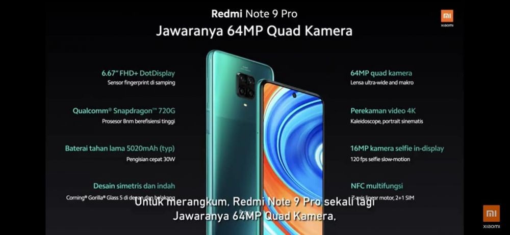 Langsung Rilis! Xiaomi Redmi Note 9 dan Versi Pro Hadir di Indonesia!