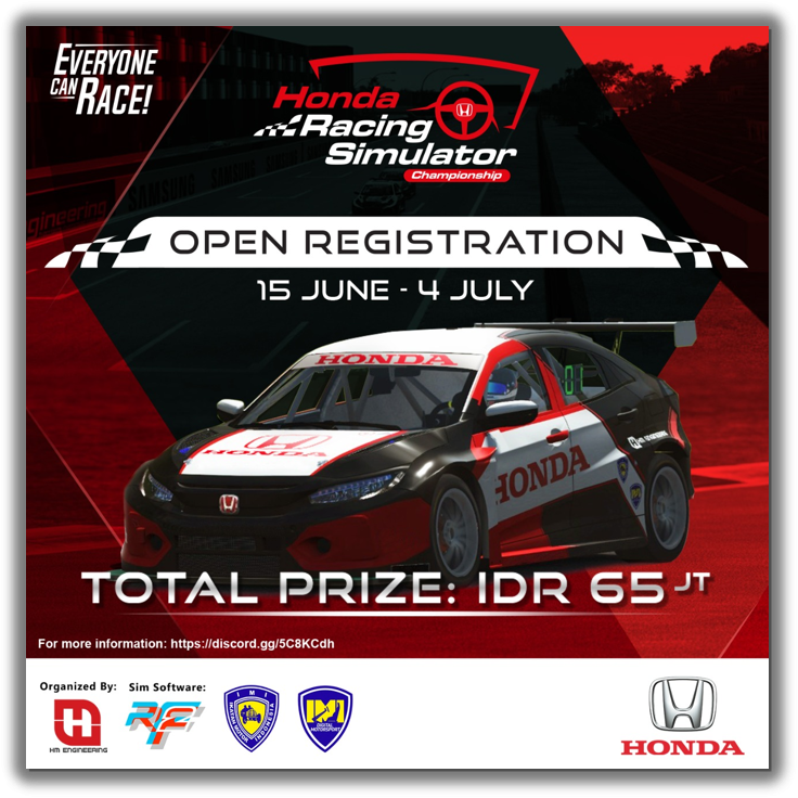 Perdana, Honda Resmi Gelar Honda Racing Simulator Championship!