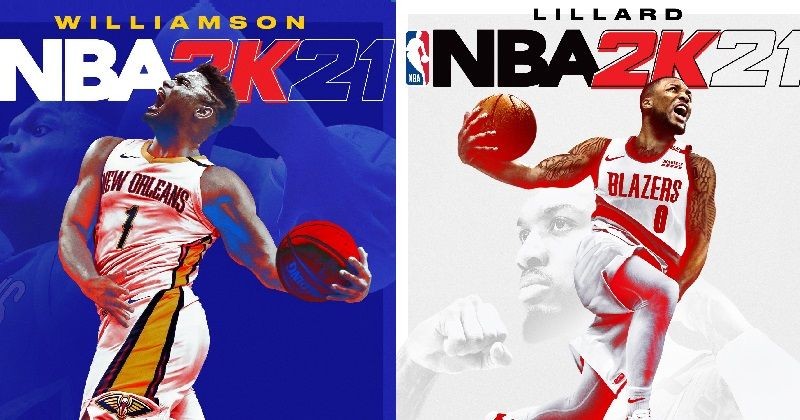 Pebasket Zion Williamson dan Damian Lillard Jadi Model Cover NBA 2K21!