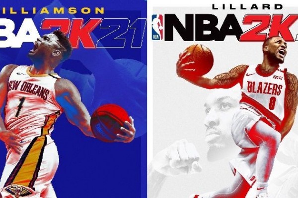 Pebasket Zion Williamson dan Damian Lillard Jadi Model Cover NBA 2K21!