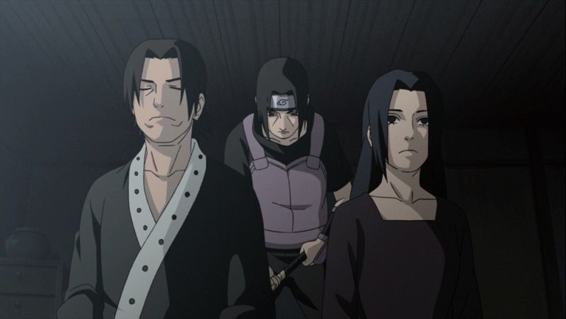 itachi fugaku mikoto uchiha