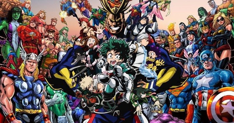 american superheroes dc marvel boku no hero academia bnha mha my hero academia pro heroes