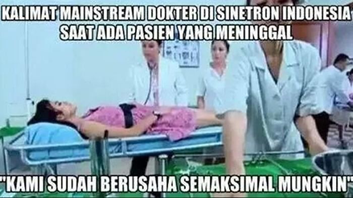 10 Meme Adegan Rumah Sakit di Sinetron yang Bikin Ngakak Abis 