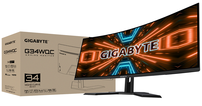 GIGABYTE Meluncurkan G34WQC, Monitor Gaming Ultrawide 34 Inci Memukau!