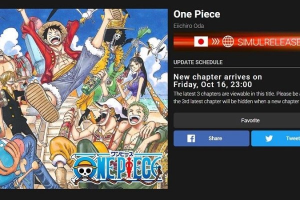 Eiichiro Oda Dikabarkan Sakit, One Piece Akan Libur Sampai 16 Oktober