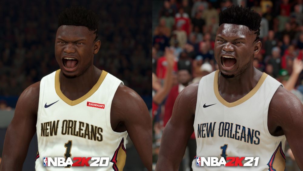 Perbandingan visual Zion Williamson di NBA 2K21 Next-Gen  dan NBA 2K20.jpg