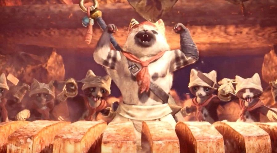 monster hunter palico meowscular chef