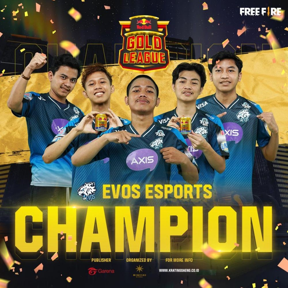 EVOS Esports Juarai Free Fire Red Bull Gold League!