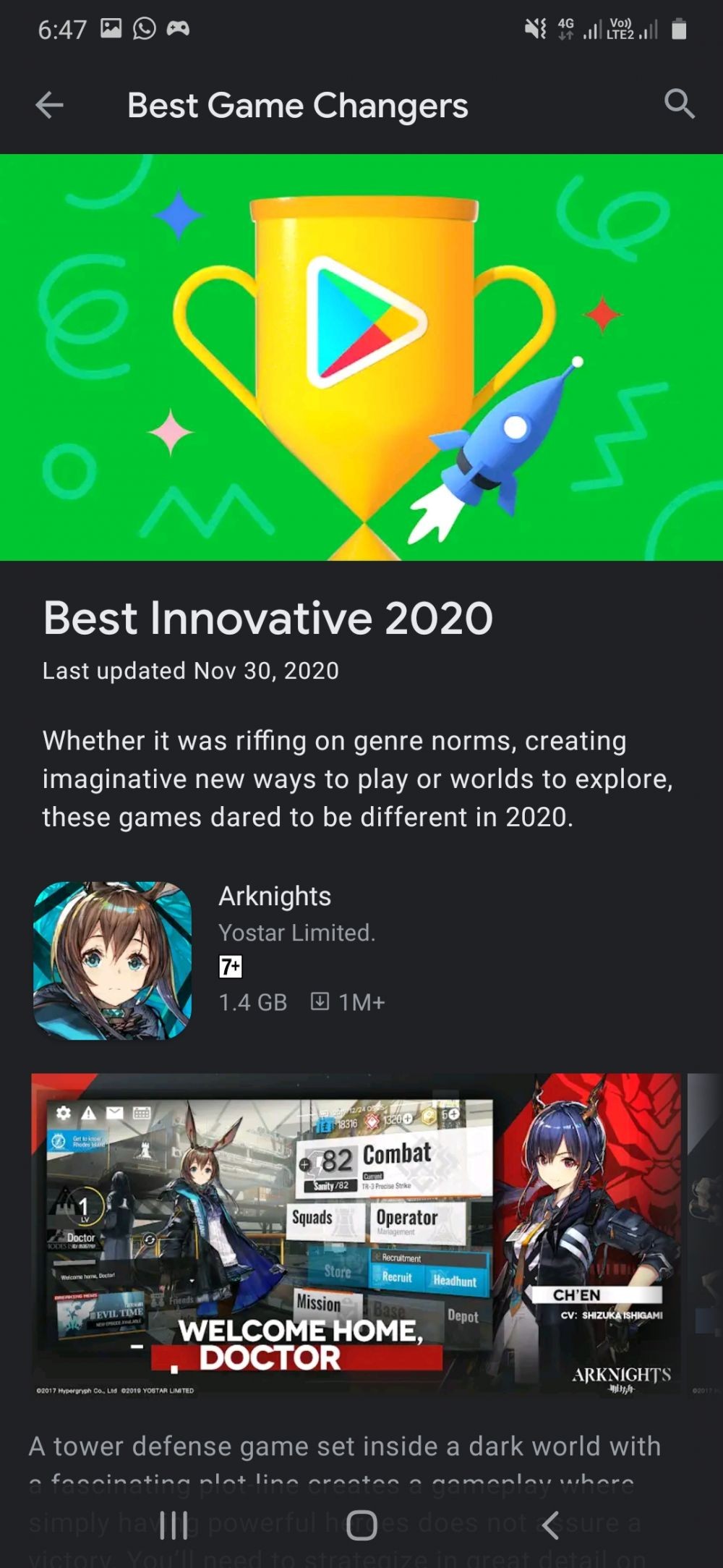 Genshin Impact Juara? Ini Pemenang Best Games Google Play 2020!