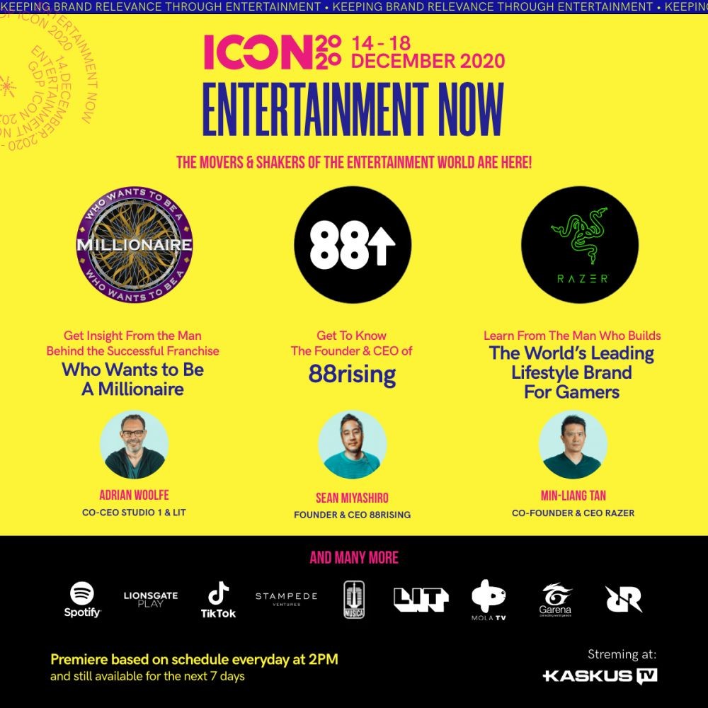 Kali Ini, ICON 2020 Entertainment Now Hadir Dalam Bentuk Streaming!