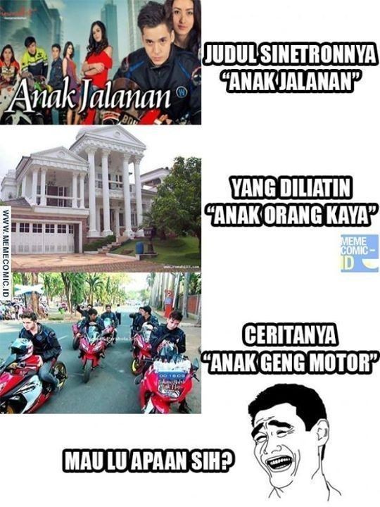 10 Meme Reaksi Lucu Baca Judul Sinetron! Bikin Bingung?