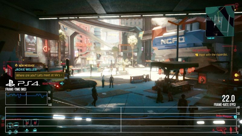 Cyberpunk 2077 Ngos-ngosan Dimainkan di PS4 dan Xbox One Lama