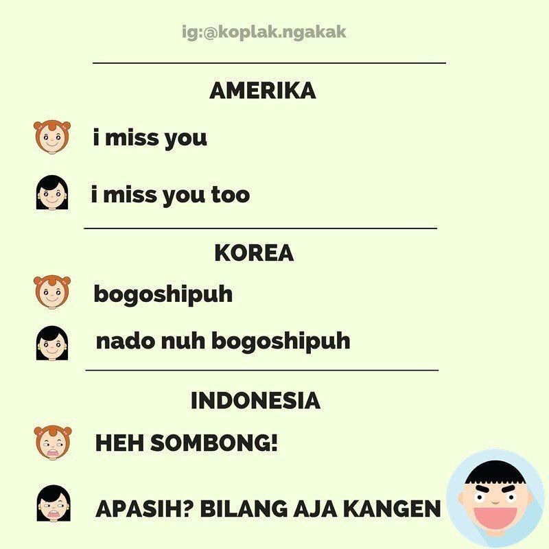 Meme Kebiasaan Chat Orang Indonesia vs Luar Negeri