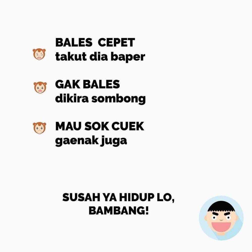 Meme Kebiasaan Chat Orang Indonesia vs Luar Negeri