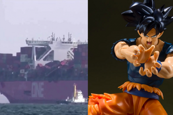 Kontainer SHF Son Goku Ultra Instinct Sign Raib di Laut Akibat Badai 