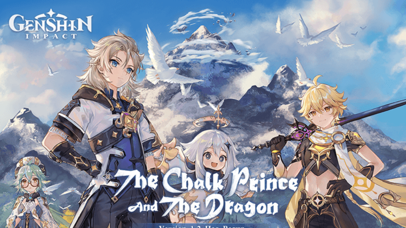 Update Genshin Impact 1.2, The Chalk Prince and The Dragon Telah Hadir