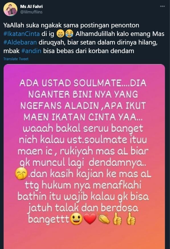 Ngefans Aldebaran Ikatan Cinta