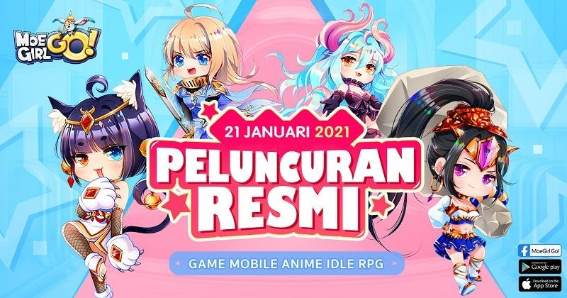 Idle Game Bertema Moe, MoeGirl Go! Resmi Rilis Open Beta Hari Ini!