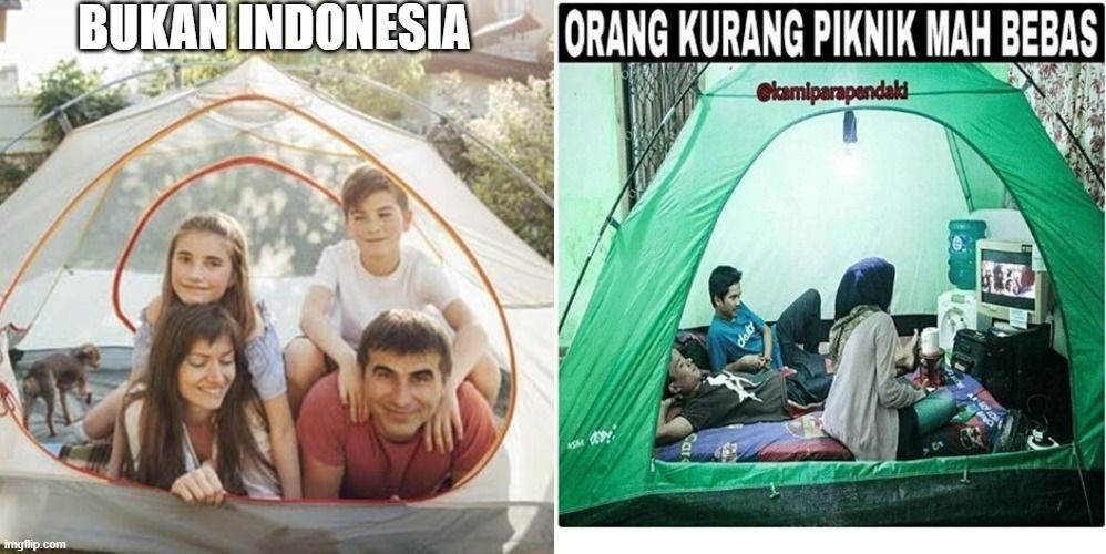 10 Perbandingan Kocak Piknik Orang Indonesia dan Luar Negeri 
