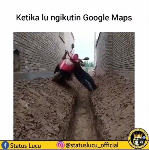 meme kesasar google maps