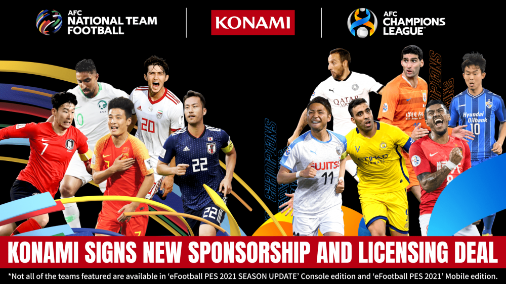 KONAMI Memperoleh Hak Kompetisi Timnas Asia & Kompetisi Klub Asia!