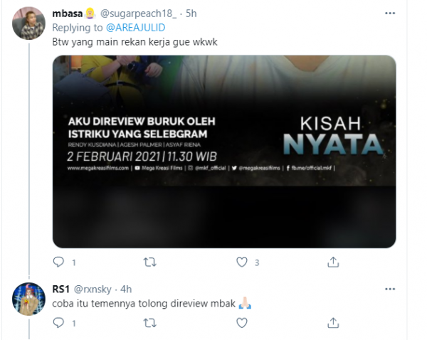 10 Komentar Netizen 'Aku Direview Buruk Oleh Istriku yang Selebgram'!