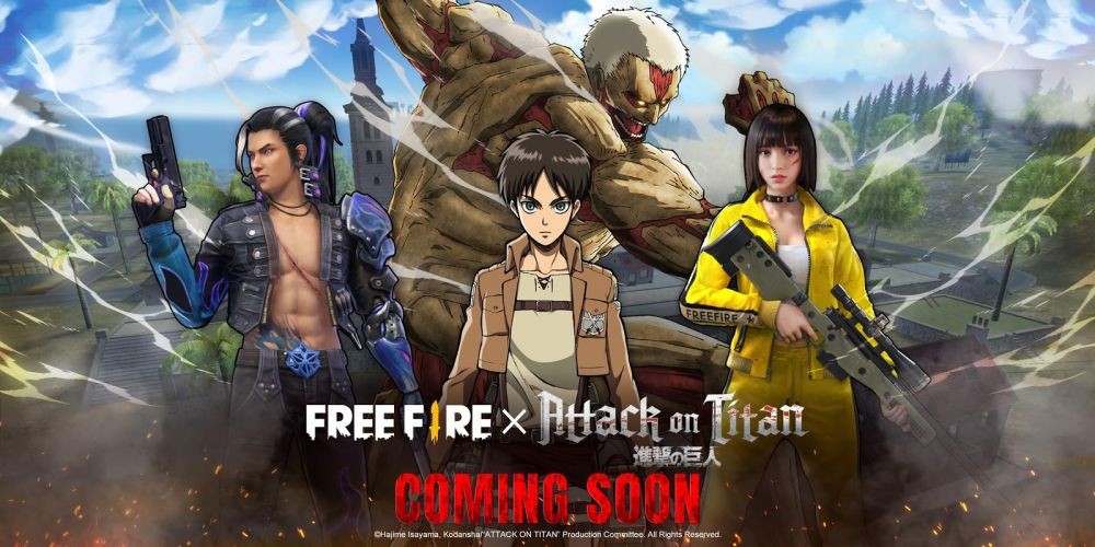 Dapat Kostum Anime! Kolaborasi Free Fire dengan Attack On Titan Hadir!