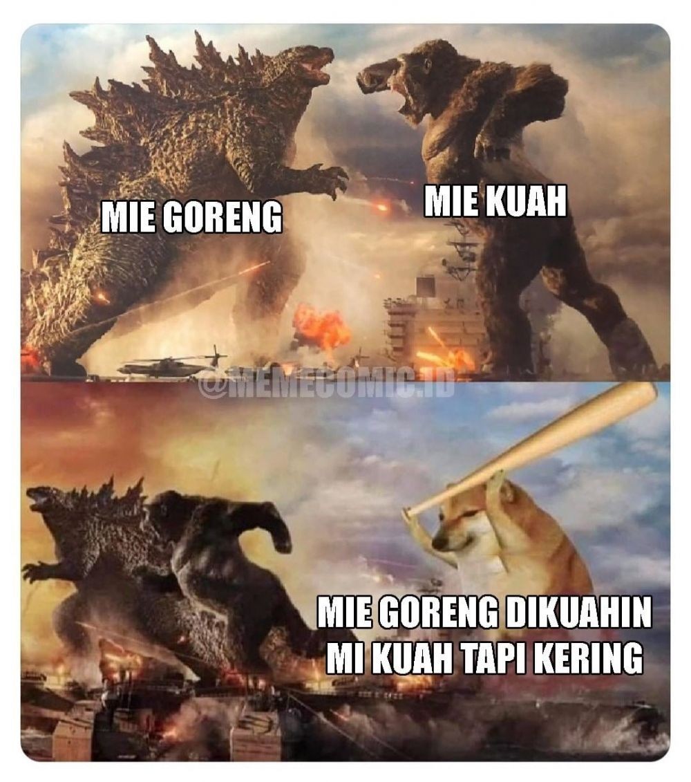 Sedang Viral! Ini 11 Meme Kocak Godzilla vs Kong yang Bikin Ngakak!