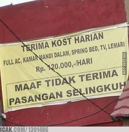 Ini 11 Promo Kosan yang Bukannya Menarik Tapi Malah Bikin Ketawa!